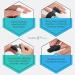 Finger Pavement Self-Adhering Plaster Roll - 8x Waterproof Elastic Tape (2.5cm x 4.5m) - Black Dust & Dirt Repellent - Pack of 8 Rolls - Buy Online on GoSupps.com