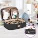 CURMIO Essential Oil Storage Case - 40 Bottle Organizer with 2 Detachable Pouches and Handle, Black (Bag Only) - Buy Online on GoSupps.com