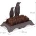 Relaxdays Cast Iron Shoe Brush Hard Bristles Antique Outdoor Boot Scraper Penguin Design Brown/Bronze/Copper 17 x 24 x 14cm Brown / Bronze / Copper - Buy Online on GoSupps.com