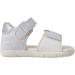 Geox Baby Girl's White Silver Sandal Alul D - Size 9 UK - Buy Online on GoSupps.com