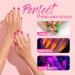 UV Blacklight Glow Nail Polish - 6 Color Variety Pack | 13ml for Day/Night Stage & Clubbing Makeup - Buy Online on GoSupps.com