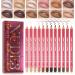 Mrettick 12pcs Matte Lip Pencil Long Lasting Creamy Lip Liner Pencils for Natural Lip Makeup