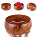 Handmade Wooden Yarn Bowl with Holes - Perfect Yarn Holder for Crocheting - Mothers Day Gift - 6 x 3 Classic Design - Buy Online on GoSupps.com