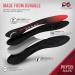 Physix Gear Sport Arch Support Insoles for Men & Women - Full Length, Red/Black - 1 Pair - Buy Online on GoSupps.com