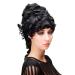 WIG ME UP L.COLONIAL Lady-1 Quality Beehive Wig - Baroque Colonial Tower Hairstyle in Black - International Shipping Available - Buy Online on GoSupps.com