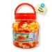 Bolle Composite Jelly Topping Boba Bubble Tea Ingredient Assorted Flavors in One 35 Ounce with 1 Round Colorful Refrigerator Magnet (2-Piece Set)