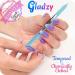 GLADZY Czech Glass Nail File Set & Callus Remover - Professional Manicure & Pedicure Care Kit with Cuticle Pusher - Double-Sided Etched Surface for Precision Filing - EU Quality - Buy Online on GoSupps.com