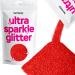 Hemway Ultra-Schein-Glitter Mikrofeiner 1/256" 0.1MM Cosmetic Safe - Red Red Microfine - 100g