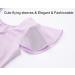 Domusgo Girls Ruffle Sleeve Ballet Gymnastics Leotard | Pink Black Purple | Size 3-4T - Buy Online on GoSupps.com