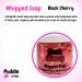 Black Cherry Whipped Soap Body Wash - 150g - Natural Oils and Butters - Fruity Scent - Vegan Friendly - Puddle of Wax - Made in the UK - Buy Online on GoSupps.com