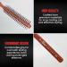 Buy The Shave Factory Static-Free Round Wooden Styling Brushes | Professional Salon & Home Use | Brown Model 39 - Long-Lasting Shine - Buy Online on GoSupps.com