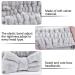 4Pack Spa Headband MORGLES Facial Makeup Headband Bowknot Elastic Headband with Face Scrubber& Face Mask Brush for Women Washing Face and Skincare (Gray White Black Blue) Style 2 - Buy Online on GoSupps.com