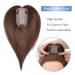 Clip-In Real Hair Extensions Topper for Women | 130% Density 35cm Medium Brown (#04) | Premium Quality Hair Parts & Toupee - Buy Online on GoSupps.com