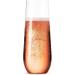 Munfix 24 Pack Stemless Plastic Champagne Flutes - 9 Oz Clear Disposable Glasses - Shatterproof, Recyclable & BPA-Free - Buy Online on GoSupps.com