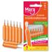 Interdental brushes ISO 1 Orange - interdental brushes for tooth cleaning gaps - dental brushes dental care - interdental brushes - brushes for interdental rooms by Mara Expert (8 pieces)