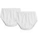 City Threads Girls' & Boys' Cotton Basic Diaper Covers Made in USA 2T White/White