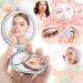 Blulu Flower Compact Mirror for Purse - Retro Floral Pocket Makeup Mirror for Women - Portable Travel Mirror (Silver Edge) - Buy Online on GoSupps.com