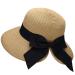 Verabella Sun Hats for Women UPF 50+ Women's Lightweight Foldable/Packable Beach Sun Hat Beige