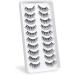 10 Pairs D-M07 14mm Mink Full Volume False Lashes | Natural Cat Eye Lashes with Lifting Effect - Buy Online on GoSupps.com