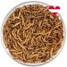 Agricultural zone mealworms dried 1kg - 6.5 liter premium insects snack for birds fish rodent hedgehogs & reptiles - protein -rich wild bird feed - bird feed wild birds 1 kg (1 Pack)