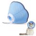 Xialvyu Halskrause cat foldable protective collar adjustable soft cat collar blue restoration collar for cats small dogs after surgery and injuries m