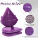 BEAKEY 10 Pcs Dark Purple Soft Triangle Powder Puffs - Latex-Free Makeup Puffs for Face & Foundation - Ideal for Setting Powder and Liquid Foundation - Buy Online on GoSupps.com