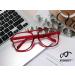 Feizedy Retro 70s 80s Blue Light Filter Glasses for Women & Men - B2888 Red Frame 60mm | Blue Light Blocking PC Gaming Glasses - Buy Online on GoSupps.com