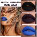 Dark Black Blue Purple Matte Liquid Lipstick Set - Long Lasting, Smudge Proof, Waterproof | CAHIUYOA 3Pcs Lip Gloss Makeup Set - Buy Online on GoSupps.com
