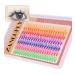Colored Lashes Cluster Eyelashes Individual DIY Lashes Extensions 7 Colors Eye Lashes Extensions 140 PCS Clusters False Lashes DIY at Home Set Pack Cluster-4