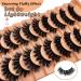 TIMELABS 16mm 8D Curly Fluffy Mink Lashes - 10 Pairs Pack for Dramatic Fake Eyelashes Look - Buy Online on GoSupps.com