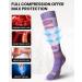 Outdoormasters Merino Wool Compression Ski Socks - Unisex Thermal OTC Design for Men & Women - Anti-Slip Breathable Winter Socks - 2 Pair Bundle - Buy Online on GoSupps.com