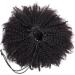Messy Bun Hair Piece for Women 8-24 Inch Black Curly Drawstring Ponytail Human Hair Extensions Afro Shaggy Ponytail Hair Extensions for Black Women Hair Extensions Hair Scrunchies (Size : 16 inch) - Buy Online on GoSupps.com