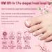 NOVO OVO Fake Toe Nail Tips - 360Pcs Soft Gel Toenail Extensions - Light Pink French Tips - DIY Full Cover Matte False Nails - 15 Sizes - Buy Online on GoSupps.com