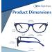Seymore Retro Bifocal Reading Glasses | Non-Progressive Lens for Men & Women | Adaptive Spring Hinges | Blue 2.0x Readers - International Shipping Available - Buy Online on GoSupps.com