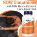 Now Foods Glutathione 500mg - 60 Vegan Capsules with ALA and Milk Thistle - Gluten Free | SOYA Free | Vegetarian Formula - Buy Online on GoSupps.com