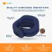 SunnyBay XL Microwave Heating Pad - Extra Long Navy Blue Neck and Shoulder Wrap with Flaxseed Filling for Hot or Cool Relief - Buy Online on GoSupps.com