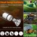 Luxvista Pet Heat Lamp Holder Ceramic Heater Bracket for Reptiles Tortoise Pet Heat Lamp with 2 Pack 50W E27 Heat Lamp Bulb - Buy Online on GoSupps.com