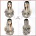Faelbaty Long Curls Silver-Gray Wig | Ombre Brown to Gray | Natural Look | Ideal for Women & Girls - Party & Cosplay (24 Rh6/171/gray) - Buy Online on GoSupps.com