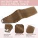 14 Tape in Human Hair Extensions - Straight Remy Seamless #06 Light Brown, 10pcs - Buy Online on GoSupps.com