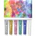 6 Pack Body Glitter Gel Set - Sparkling Glitter Makeup for Face, Body, Eyes, Hair, and Nails - Long Lasting Mermaid Chunky Glitter for Festivals, Parties, and Halloween - Buy Online on GoSupps.com