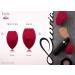 Make-Up Blending Sponge Set - 2 Red Blenders (Normal & Large) | Designed by Luisa Crashion & Luvia Cosmetics - International Shipping Available - Buy Online on GoSupps.com