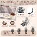 Lashview Cluster Lashes 300 PCs - DIY Natural Look Eyelash Extensions with Soft Bands & Lash Bond | D-Big Kit 705DBIG - Buy Online on GoSupps.com