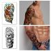 Waterproof Full Arm Temporary Tattoos 8 Sheets + Half Arm Shoulder Tattoo 8 Sheets - Extra Large Lasting Tattoo Stickers for Men and Women | 22.83X7.1 - Buy Online on GoSupps.com