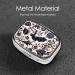 Bat Pattern Print Square Mini Pill Box | 2 Compartment Portable Travel Pill Organizer - Buy Online on GoSupps.com