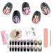 Kalolary Gel Nail Polish Strips Semi Cured Nail Gel Art Sticker Waterproof Full Nail Wraps Decal Sets with Nail File and Stick for Women Girls Nail Art Decor (UV/LED Lamp Required) (14)