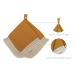 Doodalou Muslin Boho Baby Pacifier Blanket in Mustard - Soft and Stylish - Buy Online on GoSupps.com