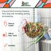 Sweet Feet and Beak Super Shredder Ball - Non-Toxic Bird Foraging Toy (3 inch) - Buy Online on GoSupps.com