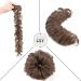 SEGO Real Hair Tie Extensions - Long Messy Bun Updo & Voluminous Hair (Medium Brown #4) - 32g - Buy Online on GoSupps.com
