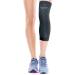 Copper Infused Knee Compression Single Sleeve Black Knee Large