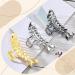 Jutom 3 Pcs Fish Bone Hair Clips Set - Gold, Silver, Large Metal Claw Clips for Thick & Thin Hair Styling - Non Slip Hair Accessories - Buy Online on GoSupps.com